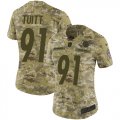 Wholesale Cheap Nike Steelers #91 Stephon Tuitt Camo Women's Stitched NFL Limited 2018 Salute to Service Jersey