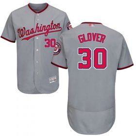 Wholesale Cheap Nationals #30 Koda Glover Grey Flexbase Authentic Collection Stitched MLB Jersey