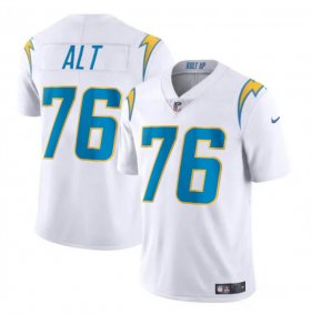 Cheap Men\'s Los Angeles Chargers #76 Joe Alt White Vapor Limited Football Stitched Jersey