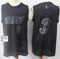 Wholesale Cheap Heat #3 Dwyane Wade Black Basketball MVP Swingman Jersey