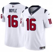 Cheap Men's Houston Texans #16 Tim Boyle White 2024 F.U.S.E Vapor Untouchable Stitched Football Jersey