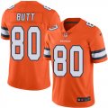 Wholesale Cheap Nike Broncos #80 Jake Butt Orange Men's Stitched NFL Limited Rush Jersey