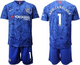 Wholesale Cheap Chelsea #1 Arrizabalaga Home Soccer Club Jersey