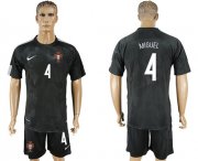 Wholesale Cheap Portugal #4 Miguel Away Soccer Country Jersey