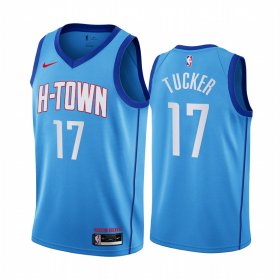 Wholesale Cheap Nike Rockets #17 PJ Tucker Blue NBA Swingman 2020-21 City Edition Jersey