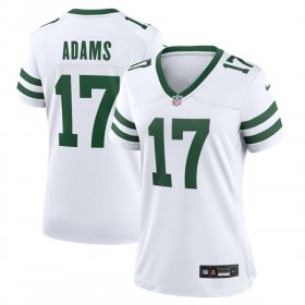 Cheap Women\'s New York Jets #17 Davante Adams White Stitched Jersey(Run Small)