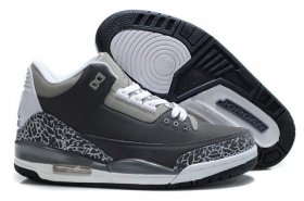 Wholesale Cheap Air Jordan III Shoes WOLF GREY/white