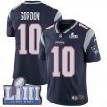 Wholesale Cheap Nike Patriots #10 Josh Gordon Navy Blue Team Color Super Bowl LIII Bound Youth Stitched NFL Vapor Untouchable Limited Jersey