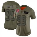 Wholesale Cheap Nike Texans #99 J.J. Watt Camo Women's Stitched NFL Limited 2019 Salute to Service Jersey