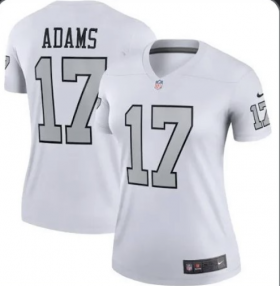 Wholesale Cheap Women\'s Las Vegas Raiders #17 Davante Adams White Color Rush Limited Stitched Jersey