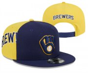 Wholesale Cheap Milwaukee Brewers Stitched Snapback Hats 0015