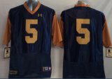 Wholesale Cheap Notre Dame Fighting Irish #5 Everett Golson 2014 Blue With Yellow Jersey