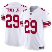 Cheap Men's New York Giants #29 Tyrone Tracy Jr White 2023 F.U.S.E. Vapor Untouchable Limited Stitched Jersey