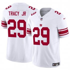 Cheap Men\'s New York Giants #29 Tyrone Tracy Jr White 2023 F.U.S.E. Vapor Untouchable Limited Stitched Jersey