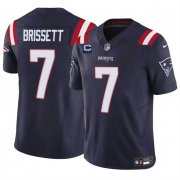 Cheap Men's New England Patriots #7 Jacoby Brissett Navy F.U.S.E. With 2-Star C Patch Vapor Limited Stitched Football Jersey