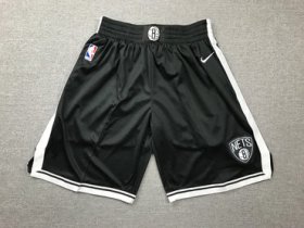 Wholesale Cheap Nets Black Nike Swingman Shorts