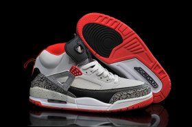 Wholesale Cheap Air Jordan 3.5 Spizike Retro Shoes Wolf grey/red-black