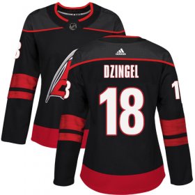 Wholesale Cheap Adidas Hurricanes #18 Ryan Dzingel Black Alternate Authentic Women\'s Stitched NHL Jersey