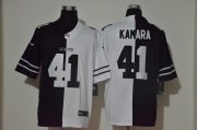 Wholesale Cheap Men's New Orleans Saints #41 Alvin Kamara Black White Peaceful Coexisting 2020 Vapor Untouchable Stitched NFL Nike Limited Jersey