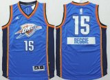 Wholesale Cheap Oklahoma City Thunder #15 Reggie Jackson Revolution 30 Swingman 2014 Christmas Day Blue Jersey