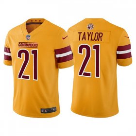 Wholesale Cheap Men\'s Washington Commanders #21 Sean Taylor Gold Vapor Untouchable Stitched Football Jersey