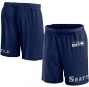 Cheap Men's Seattle Seahawks Navy Shorts