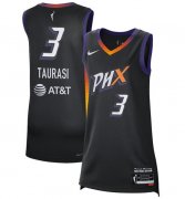 Cheap Women's Phoenix Mercury #3 Diana Taurasi Black 2024 Rebel Edition Stitched Jersey