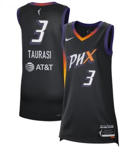 Cheap Women\'s Phoenix Mercury #3 Diana Taurasi Black 2024 Rebel Edition Stitched Jersey