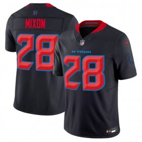 Cheap Men\'s Houston Texans #28 Joe Mixon Navy 2024 2nd Alternate F.U.S.E Vapor Football Stitched Jersey