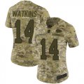 Wholesale Cheap Nike Chiefs #14 Sammy Watkins Camo Women's Stitched NFL Limited 2018 Salute to Service Jersey