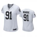 Wholesale Cheap Women's Las Vegas Raiders #91 Yannick Ngakoue White Game Jersey