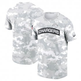 Cheap Men\'s Los Angeles Chargers 2024 Arctic Camo Salute To Service Performance T-Shirt