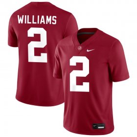 Men\'s Alabama Crimson Tide #2 Ryan Williams Red Stitched Football Jersey