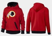 Wholesale Cheap Washington Redskins Logo Pullover Hoodie Red & Black