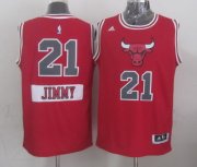 Wholesale Cheap Chicago Bulls #21 Jimmy Butler Revolution 30 Swingman 2014 Christmas Day Red Jersey