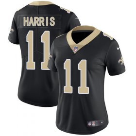 Wholesale Cheap Nike Saints #11 Deonte Harris Black Team Color Women\'s Stitched NFL Vapor Untouchable Limited Jersey