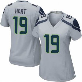 Wholesale Cheap Women\'s Seattle Seahawks #19 Penny Hart Nike Gray Game Jersey