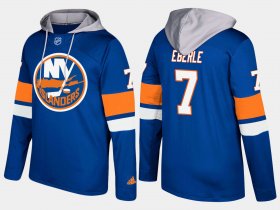 Wholesale Cheap Islanders #7 Jordan Eberle Blue Name And Number Hoodie