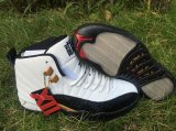 Wholesale Cheap Air Jordan 12 Chinese New Year White/Black-Varsity Red