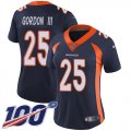 Wholesale Cheap Nike Broncos #25 Melvin Gordon III Navy Blue Alternate Women's Stitched NFL 100th Season Vapor Untouchable Limited Jersey