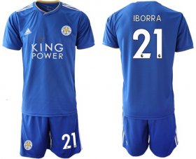 Wholesale Cheap Leicester City #21 Iborra Home Soccer Club Jersey