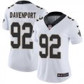 Wholesale Cheap Nike Saints #92 Marcus Davenport White Women's Stitched NFL Vapor Untouchable Limited Jersey