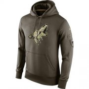 Wholesale Cheap Men's Arizona Coyotes Nike Salute To Service NHL Hoodie