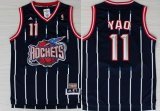 Wholesale Cheap Houston Rockets #11 Yao Ming ABA Hardwood Classic Swingman Navy Blue Jersey