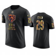 Wholesale Cheap Bears #29 Tarik Cohen Black Men's Black History Month T-Shirt