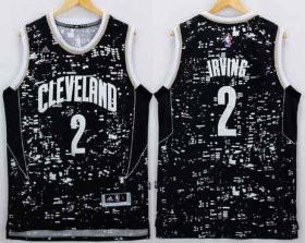 Wholesale Cheap Men\'s Cleveland Cavaliers #2 Kyrie Irving Adidas 2015 Urban Luminous Swingman Jersey