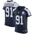 Wholesale Cheap Nike Cowboys #91 L.P. Ladouceur Navy Blue Thanksgiving Men's Stitched With Established In 1960 Patch NFL Vapor Untouchable Throwback Elite Jersey