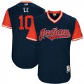 Wholesale Cheap Indians #10 Edwin Encarnacion Navy 