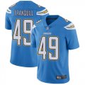 Wholesale Cheap Nike Chargers #49 Drue Tranquill Electric Blue Alternate Men's Stitched NFL Vapor Untouchable Limited Jersey