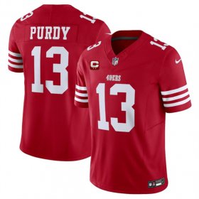 Men\'s San Francisco 49ers #13 Brock Purdy Red 2024 F.U.S.E. With 2-Star C Patch Vapor Untouchable Limited Football Stitched Jersey